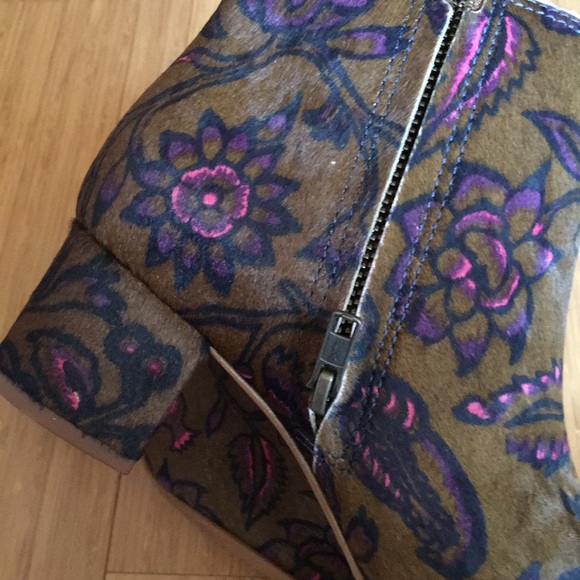 Madewell the margot boot in floral calf hair - Picture 5 of 8